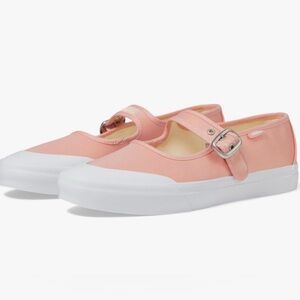 Vans Mary Jane Sneakers in Ballet Pink Satin w/Buckle, NWOB, Women’s Size 6